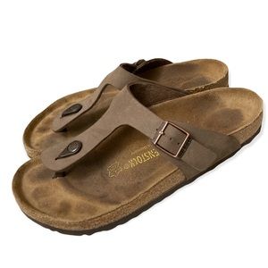 Birkenstock Gizeh Tobacco Oiled Leather Sandals